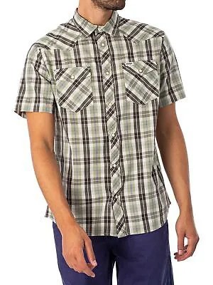Мужская рубашка в стиле вестерн с короткими рукавами Wrangler, разноцветная