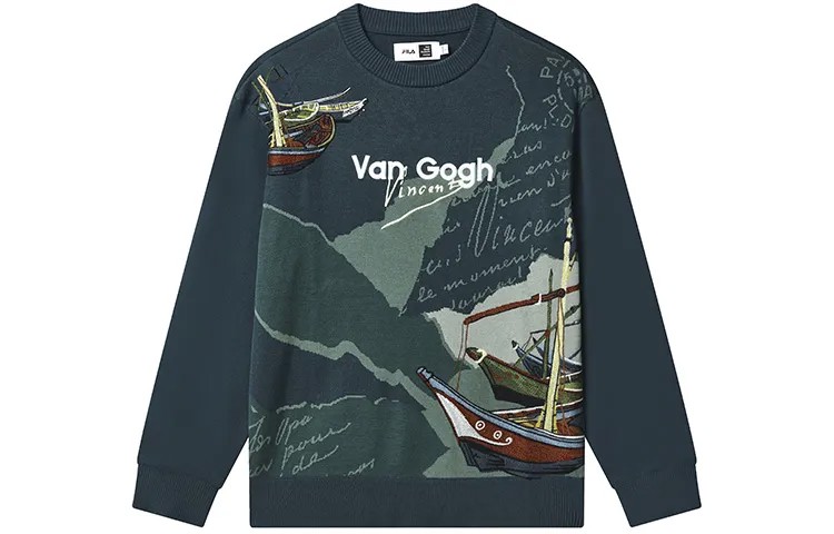 Van Gogh Museum 2.0 Свитер для мужчин с принтом по всей поверхности Fila, цвет All Over Print