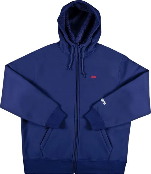 Толстовка Supreme x WINDSTOPPER Zip Up Hooded Sweatshirt 'Washed Navy', синий