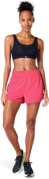 Шорты для бега Track Speed ​​3,5 дюйма Sweaty Betty, цвет Dahlia Pink