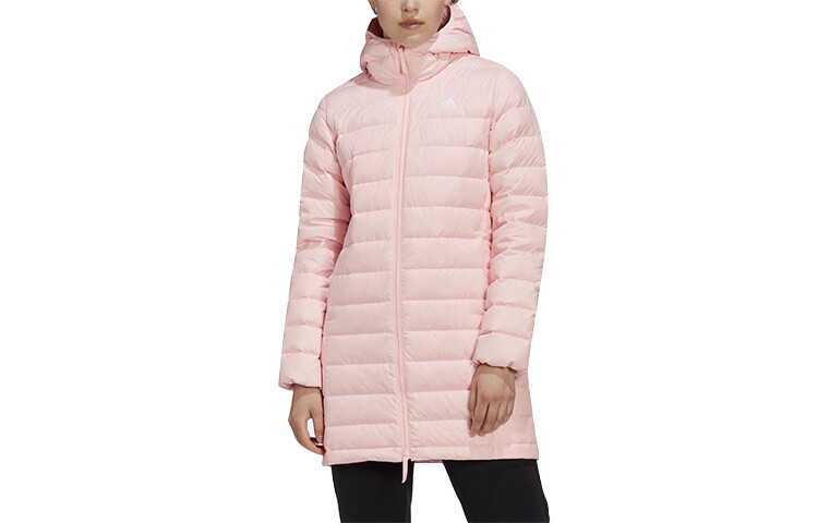 Пуховик женский Stadium Heather/Haze Coral Adidas, цвет Stadium Heather/Haze Coral