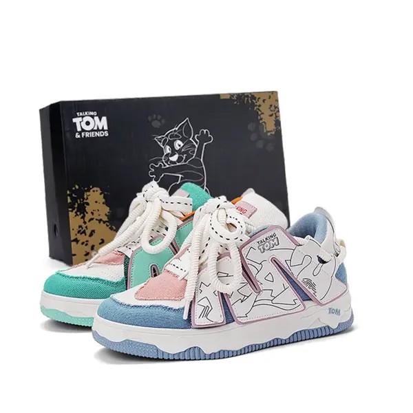 Кроссовки TALKING TOM Skateboarding Shoes Unisex Low-top, цвет Capri Blue (Fleece-lined)