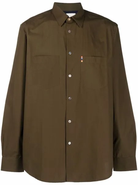 Paul Smith рубашка с длинными рукавами, зеленый