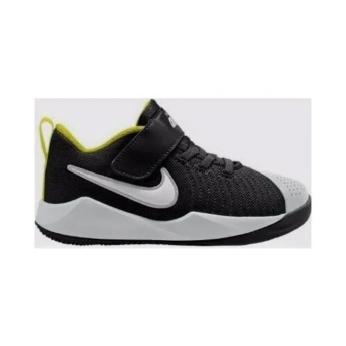 Кроссовки NIKE, баскетбольные, натуральная кожа, размер 29,5, черный