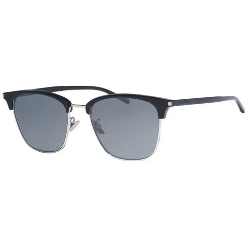 Солнцезащитные очки Saint Laurent, серый, черный