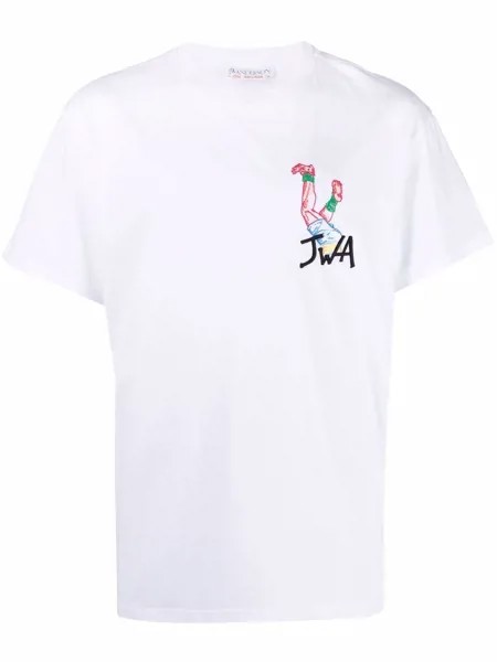 JW Anderson embroidered-logo cotton T-shirt