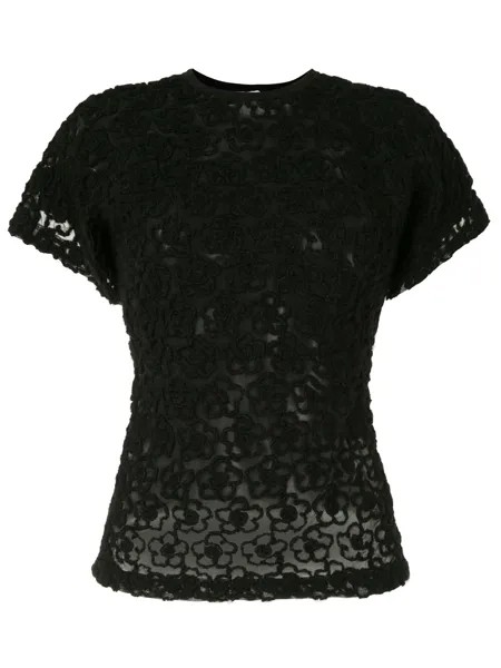 Comme Des Garçons Pre-Owned кружевная футболка