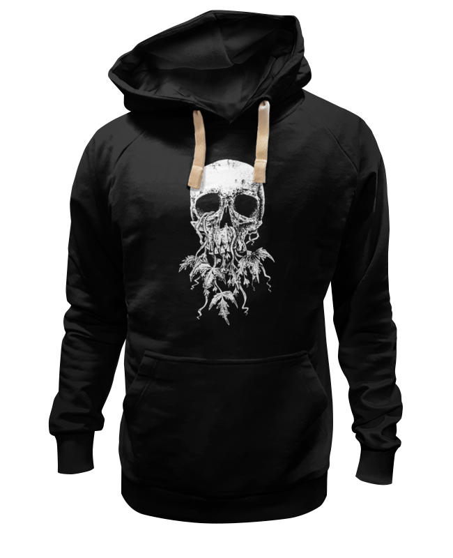 Худи Printio Череп черное 2XL