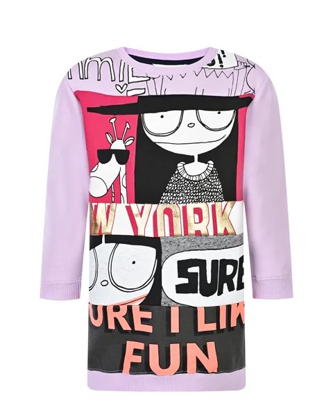 Розовое трикотажное платье Little Marc Jacobs детское