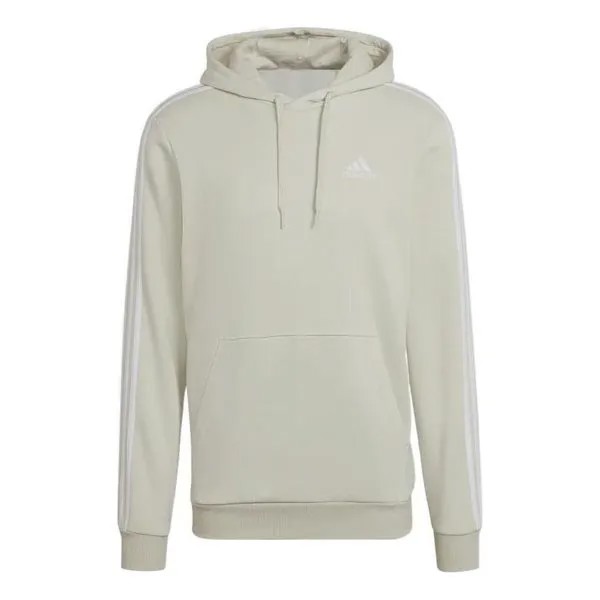 Толстовка Adidas Essentials Fleece 3-Stripes Hoodie 'Beige', бежевый