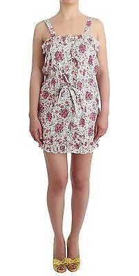 Ermanno Scervino Платье Пляжная одежда Розовые пляжные мини-шорты с цветочным принтом IT42/ US8 Рекомендуемая розничная цена 380 долларов США