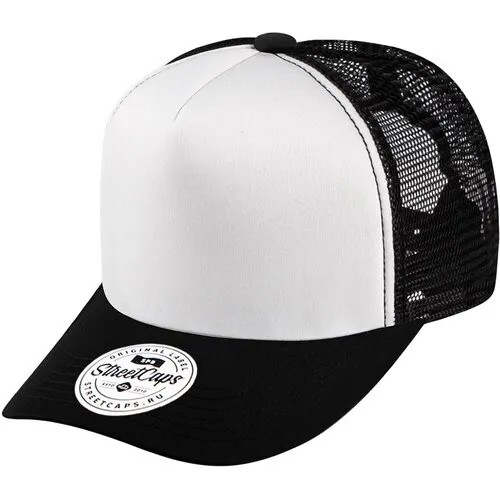 Бейсболка Street caps, шерсть, размер 55-60, белый, красный