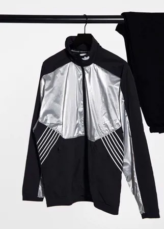Спортивная куртка серебристого цвета adidas Originals-Серебряный