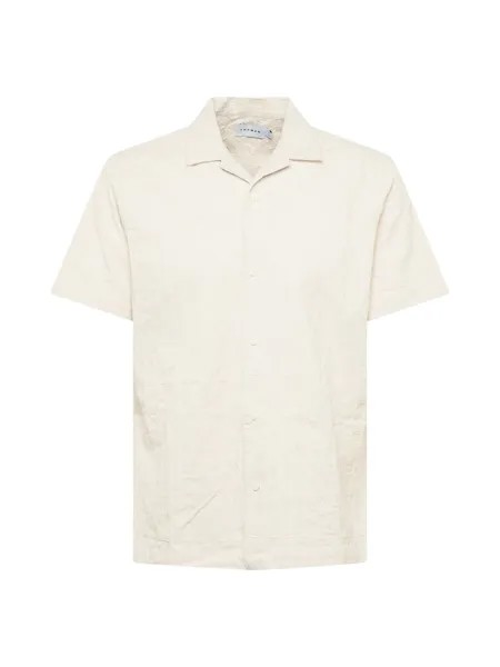 Рубашка на пуговицах стандартного кроя Topman, экрю