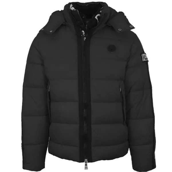 Утепленная куртка с небольшим круглым логотипом Plein Sport, черный