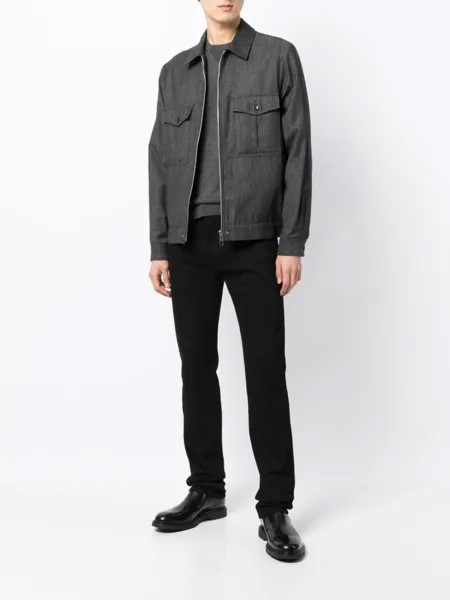 Узкие джинсы Emporio Armani, черный