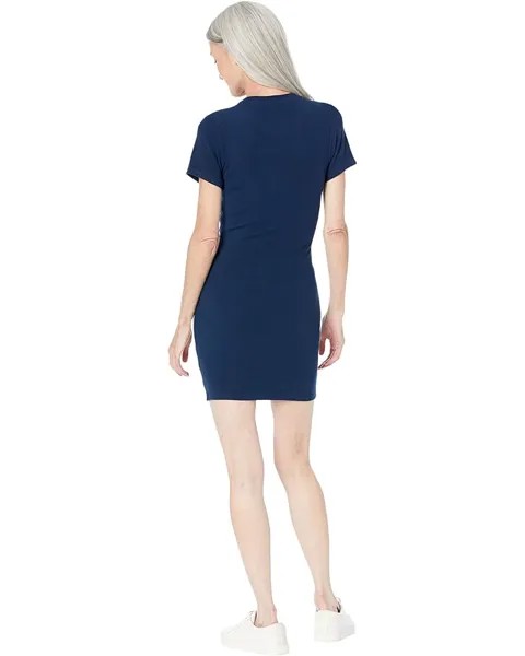 Платье True Religion Ribbed Logo Tape Knit Dress, цвет Dress Blue
