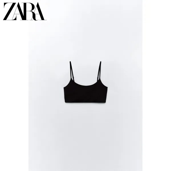 Zara весенний новый женский нейлоновый бюстгальтер 3641324 800, цвет черный