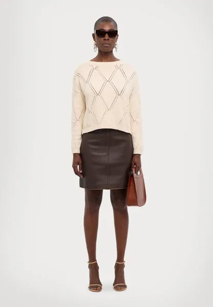 Вязаный свитер ABBOZZI WEEKEND MaxMara, кремовый
