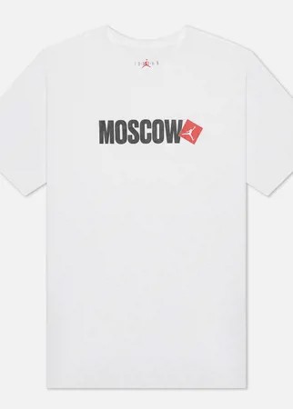 Мужская футболка Jordan Moscow City, цвет белый, размер L