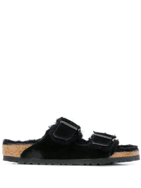 Birkenstock шлепанцы Arizona с пряжками, черный