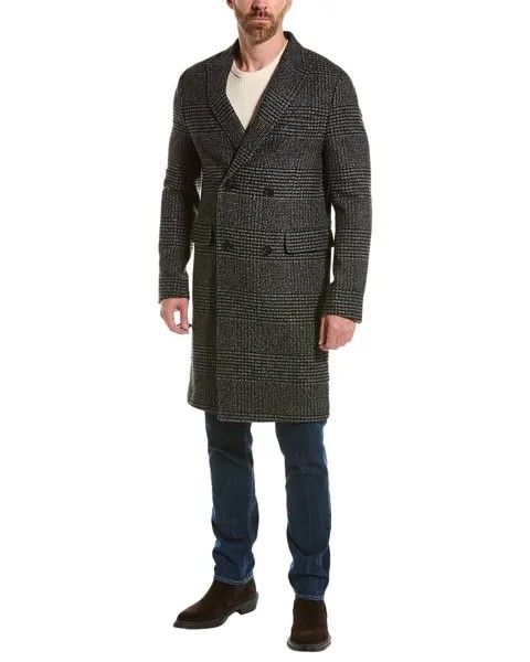 Тренч Kooples из смесовой шерсти THE KOOPLES, серый