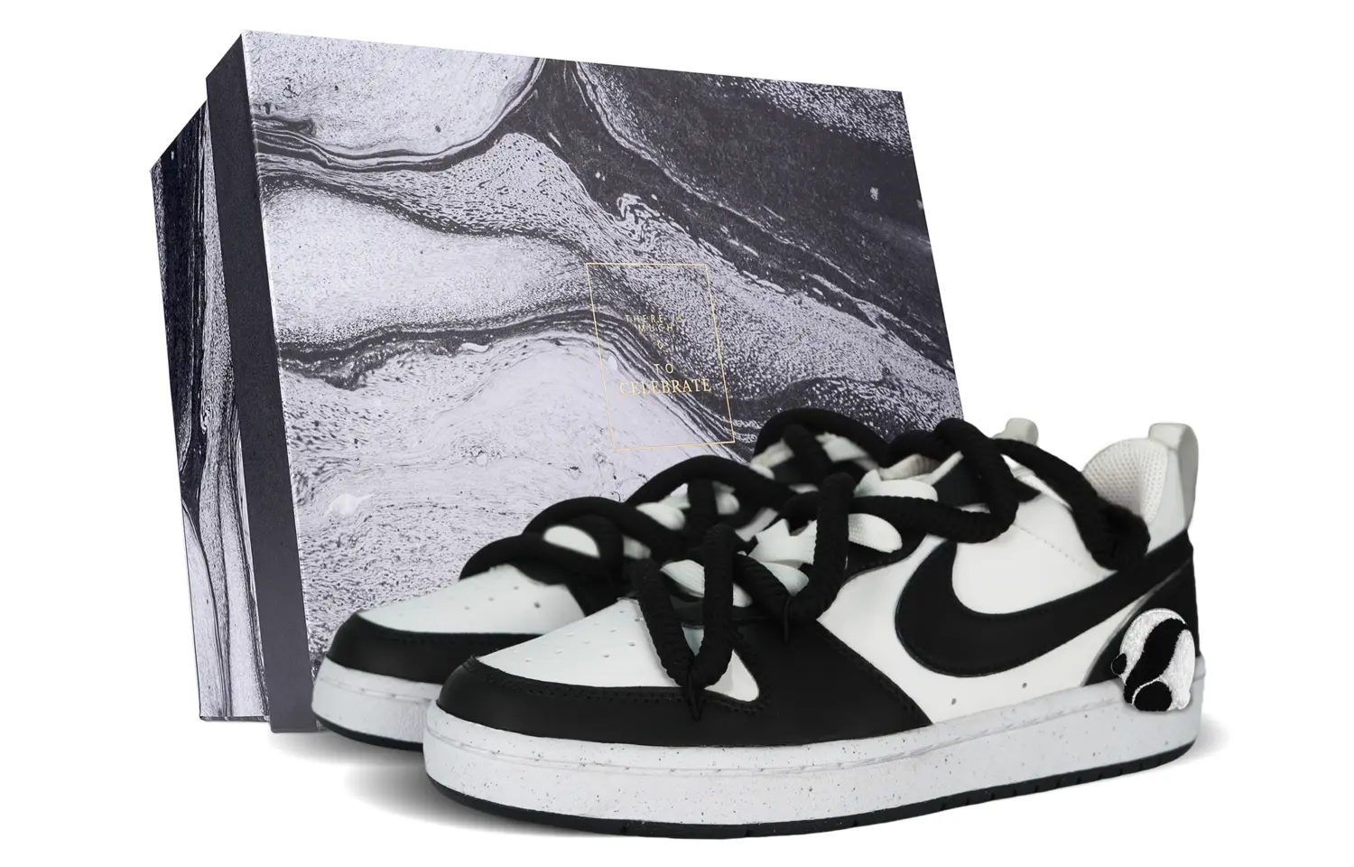 Кроссовки Nike Court Borough Skateboarding Shoes Women's Low-top Black/white, черный/белый