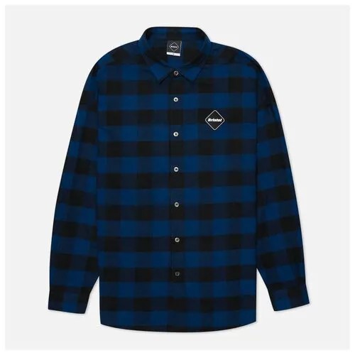 Мужская рубашка F.C. Real Bristol Big Logo Flannel Baggy красный , Размер M