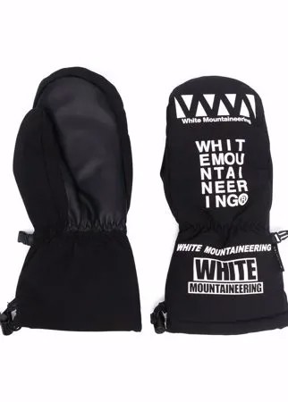 White Mountaineering варежки с логотипом