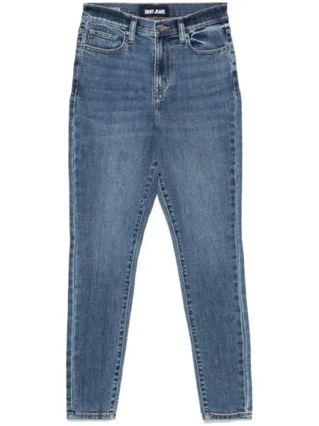 DKNY джинсы скинни с завышенной талией, синий
