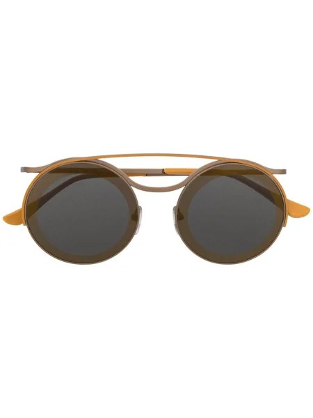 Marni Eyewear солнцезащитные очки в круглой оправе с затемненными линзами