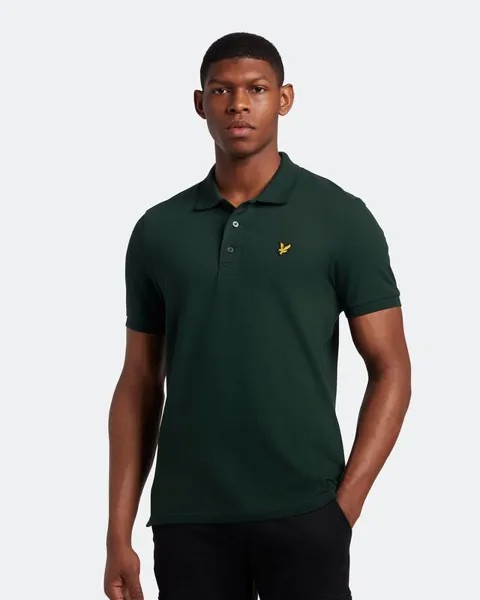 Простая рубашка-поло Lyle & Scott, зеленый