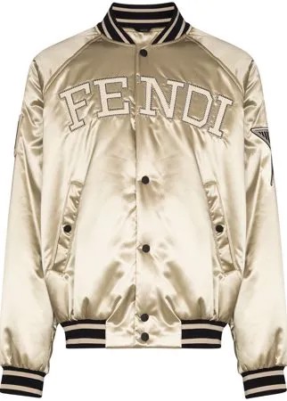 Fendi бомбер с логотипом