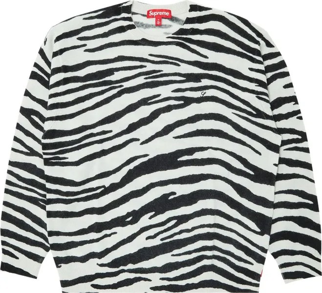 Свитер Supreme Cashmere 'Zebra', разноцветный