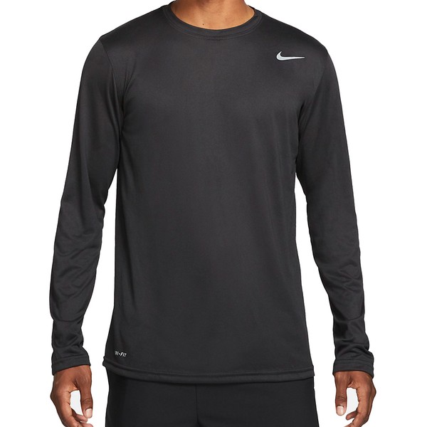 Футболка Nike Team Legend Long Sleeve Training Tee 'Black', черный