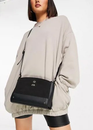 Черная сумка через плечо с закругленным верхом River Island-Черный цвет