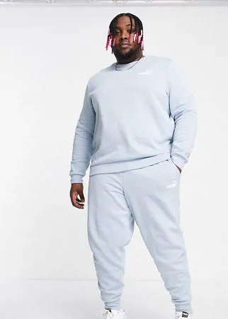 Голубые джоггеры Puma Plus Essentials-Голубой