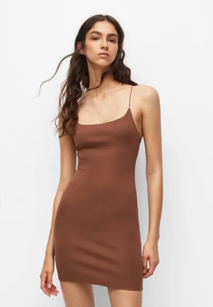 Летнее платье PULL&BEAR, коричневый