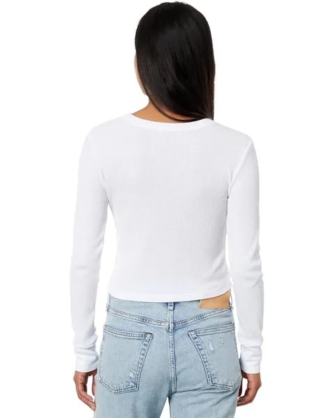 Футболка Michael Stars Palmer Crop Crew Tee, белый