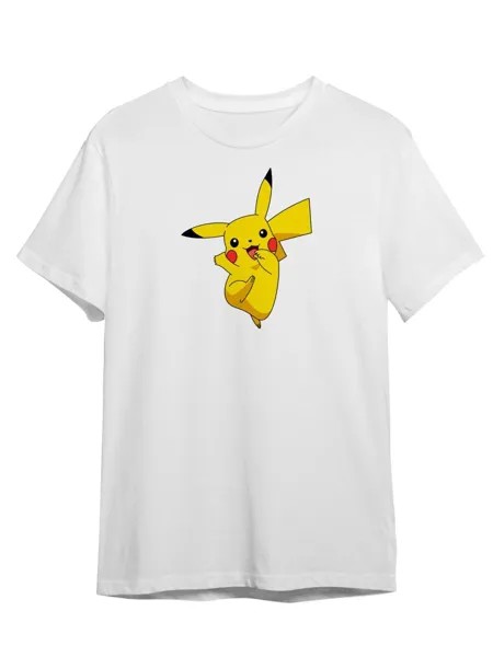 Футболка унисекс Каждому Своё Pokemon/Покемон/Аниме MUPK38 белая 3XL
