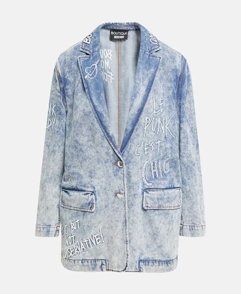 Джинсовый пиджак Boutique Moschino, синий