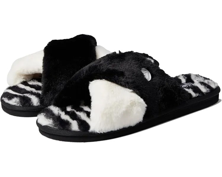 Тапочки Volcom Lil Slip, цвет Black/White