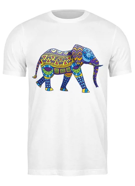 Футболка мужская Printio Индийский слон белая XL