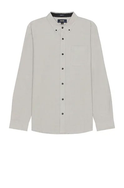Рубашка ROARK Scholar Long Sleeve Button Down, серый