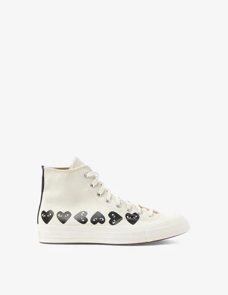 Высокие кроссовки Multi Heart ct70 Comme des Garçons Play, белый