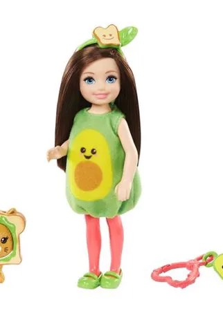 Кукла Barbie Челси с питомцем Авокадо, 14 см, GJW31