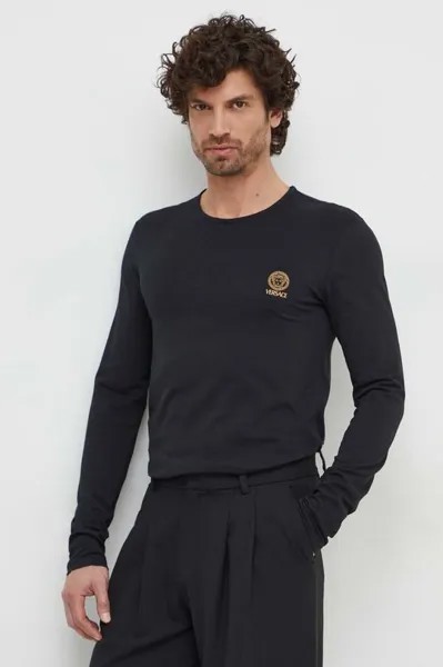 Рубашка с длинными рукавами, 2 упаковки Versace, черный