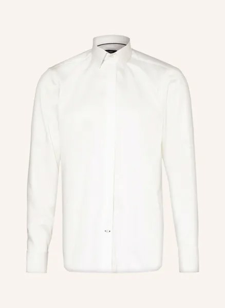 Рубашка-смокинг индивидуального кроя с отложными манжетами Olymp Signature, экрю