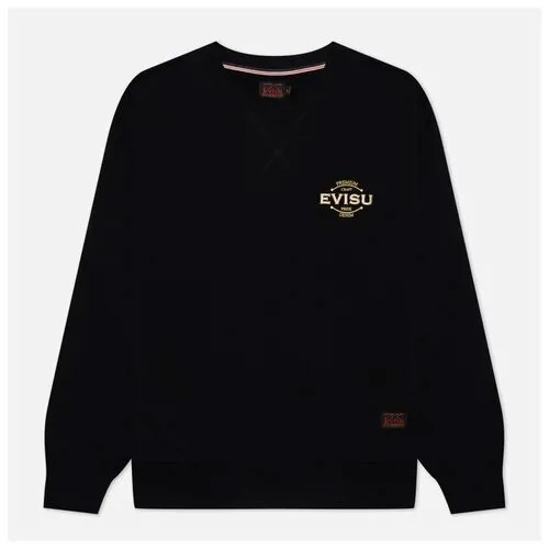 Мужская толстовка Evisu 2-Layer Hand Brush Daicock Printed чёрный, Размер S