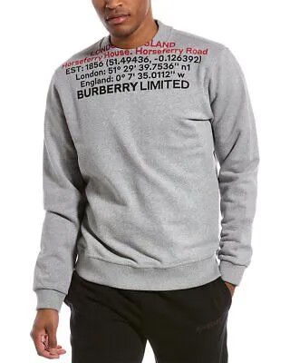 Burberry Свитер с круглым вырезом Мужской Серый Xs